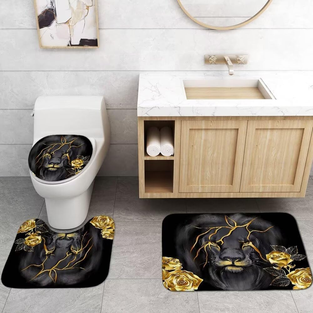 Jieprom non-slip bath mat detail shows skid-resistant backing.
