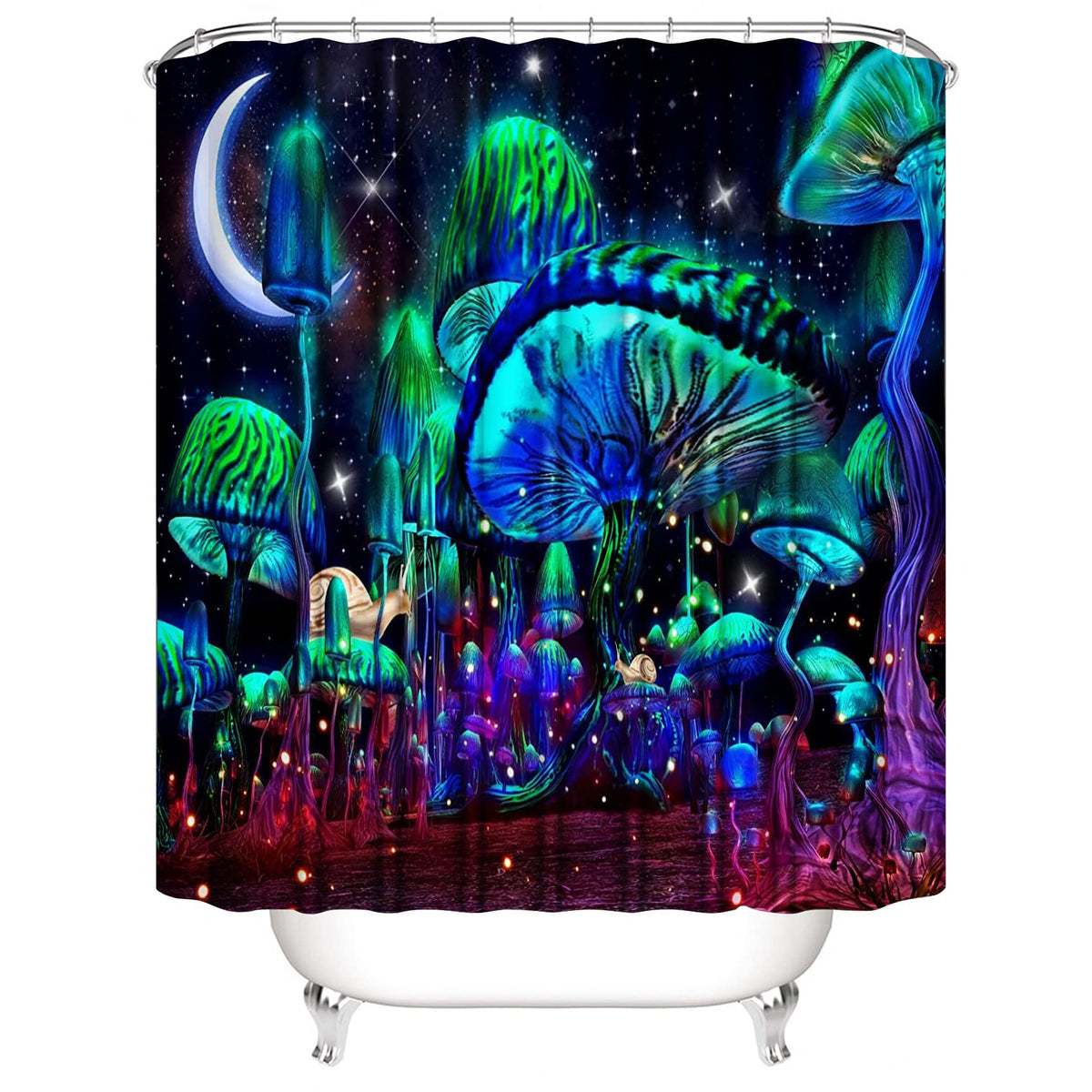 Jieprom toilet lid cover completes the mushroom bathroom set.