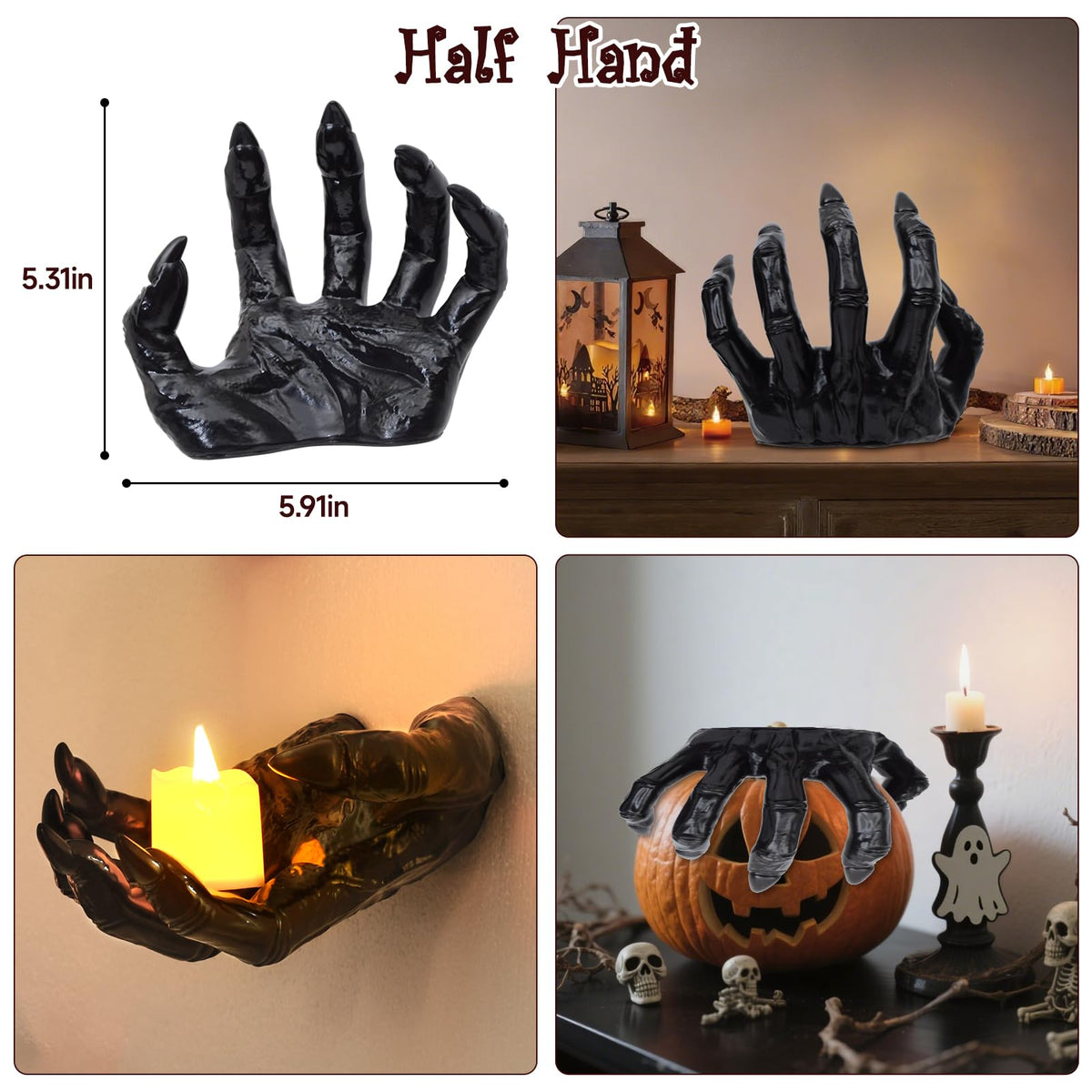 Jiesiity three-hands display to amplify eerie haunted atmosphere