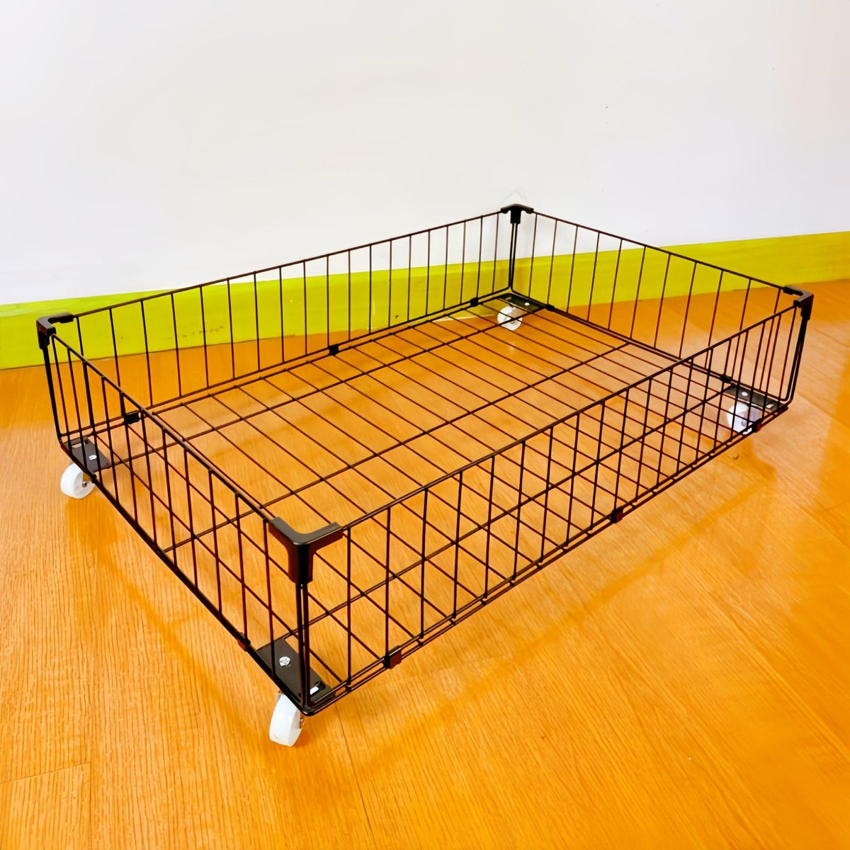 Jifader under-bed storage with wheels: smooth glide on carpet