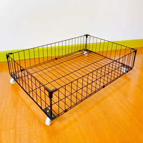 Jifader under-bed storage with wheels: smooth glide on carpet
