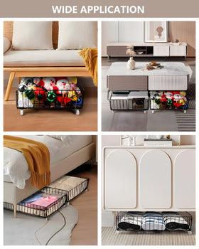 Jifader under-bed drawer shows open design efficiency