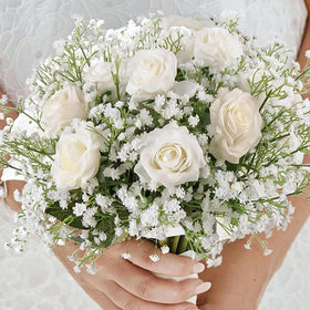 JIFTOK Gypsophila stems with sturdy wire for flexible shaping