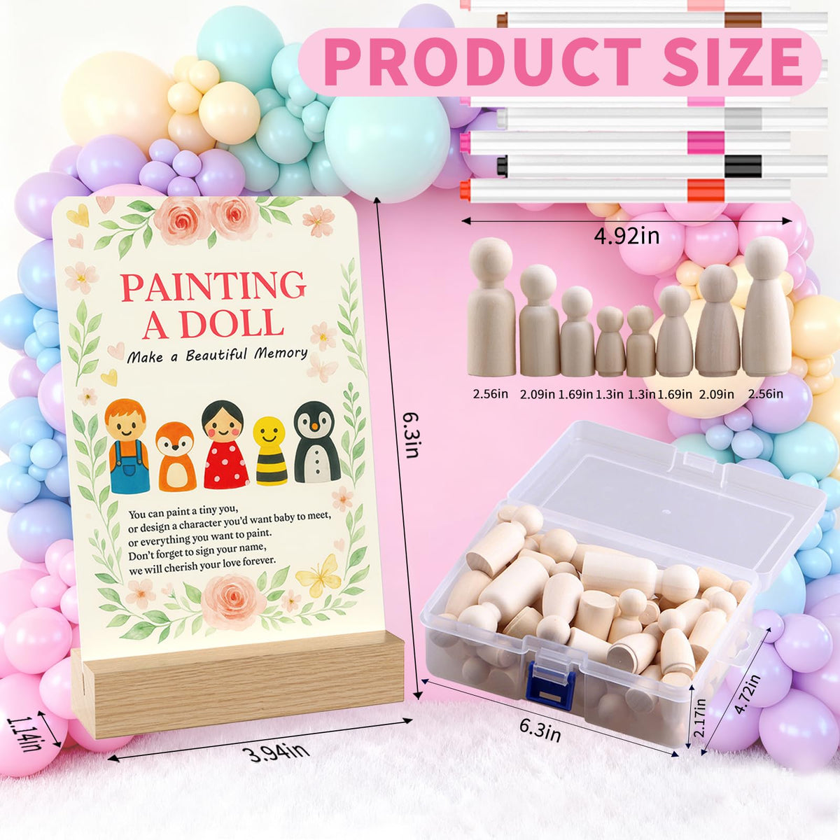 Included JigJag game sign guiding baby shower activity