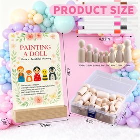 Included JigJag game sign guiding baby shower activity
