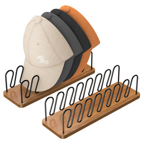 JigJag tabletop hat rack ready to use out of the box.