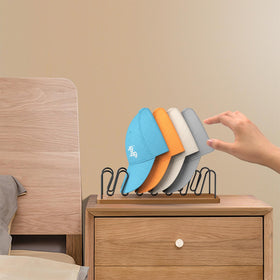 JigJag space-saving racks protect hats from crushing.