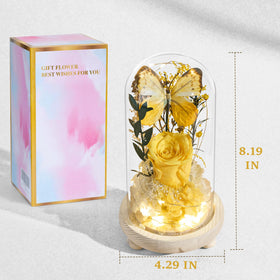 JIGQGY butterfly symbolism rose bouquet for faith and hope.