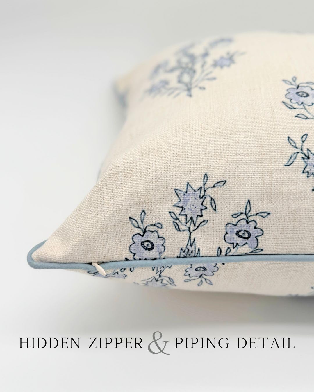 Soft poly-cotton fabric of The Mary pillow cover for everyday use