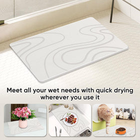 Jiloma stone bath mat easy-clean surface for simple maintenance rot.