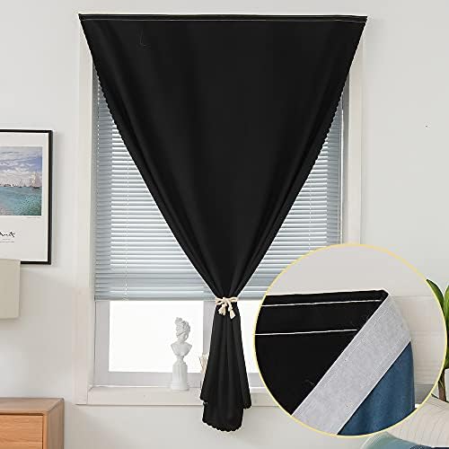 JILRON curtain tape installation demonstrates adhesive mounting without rods