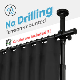 JILRON adjustable brackets demonstrate tool-free installation across 35–100 inches.