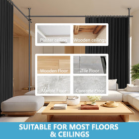 Jilron tool-free installation minimizes wall damage and mess.