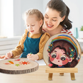 JILTWO paulownia wood slices showcasing lightweight, smooth surface for crafts