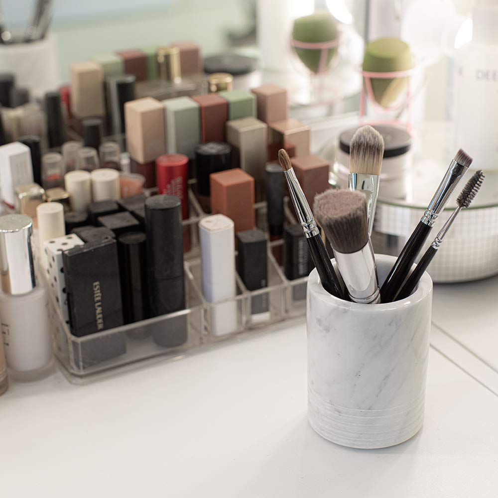 JIMEI easy-clean marble organizer resists moisture for simple maintenance.