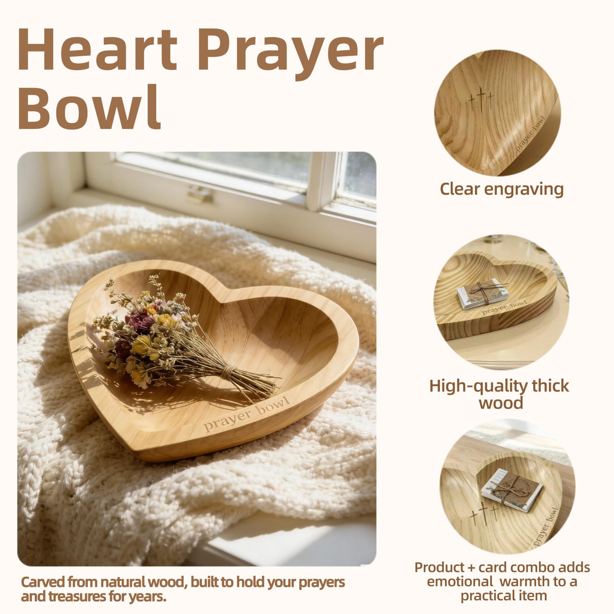 JimZePong Prayer card holder bowl filled with notes for Bible study