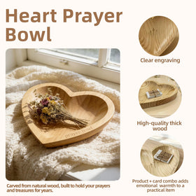 JimZePong Prayer card holder bowl filled with notes for Bible study