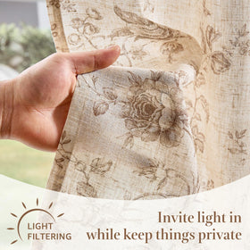 Jinchan Amlie floral curtains in bathroom use provide privacy with charm