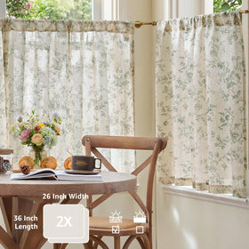 Jinchan Amlie light-filtering curtains sage green diffusing sunlight softly