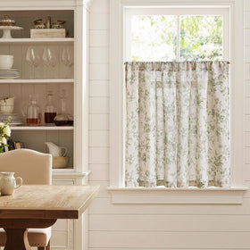 Jinchan Amlie small window curtains sage green for subtle, airy privacy