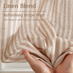 Jinchan tan curtains blend with farmhouse and modern decor.