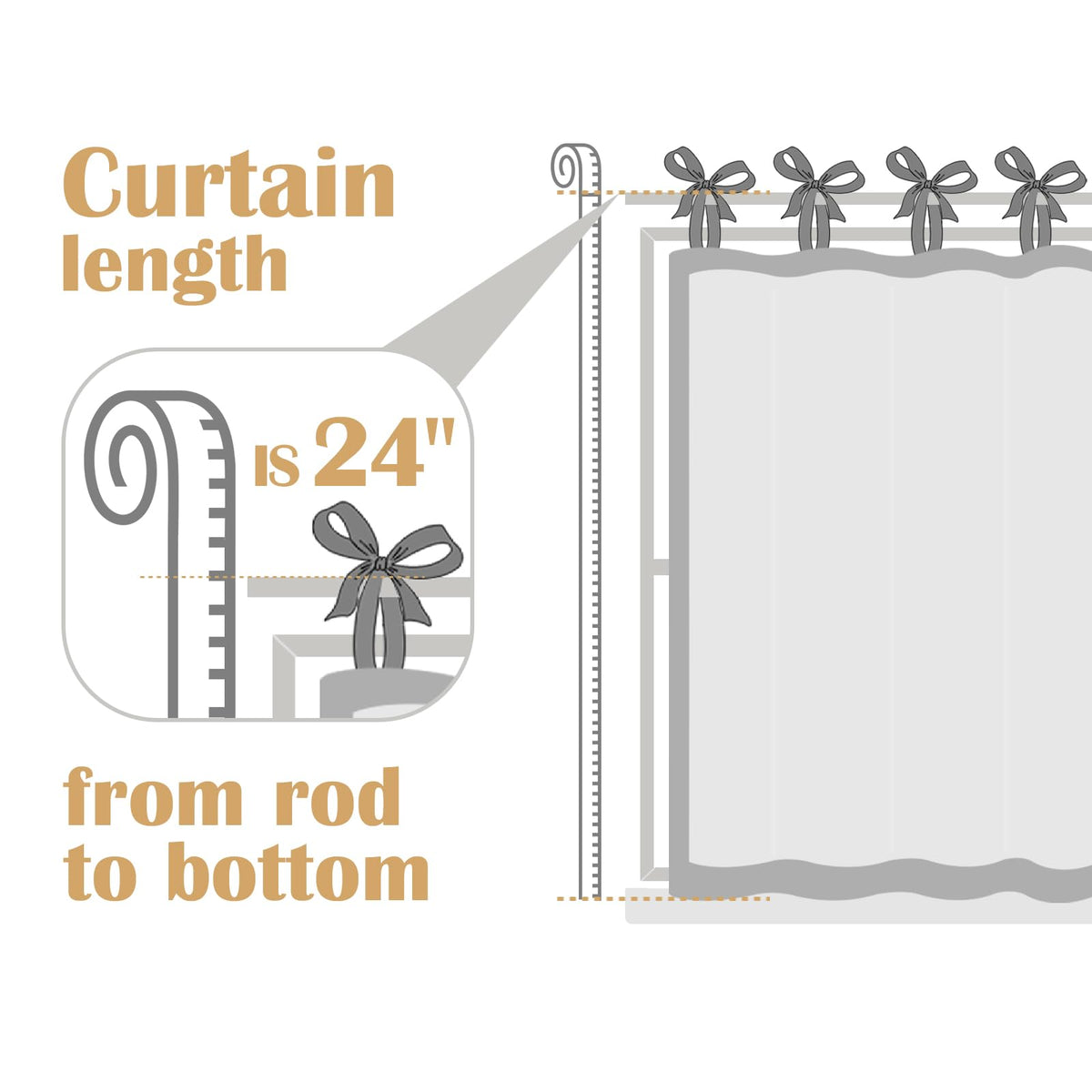 Jinchan easy-care curtains with low ironing to remove wrinkles.