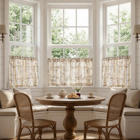 Jinchan kitchen curtains with 3-inch rod pocket for easy fit