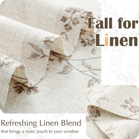 Jinchan floral kitchen curtains rustic farmhouse decor complements kitchens.