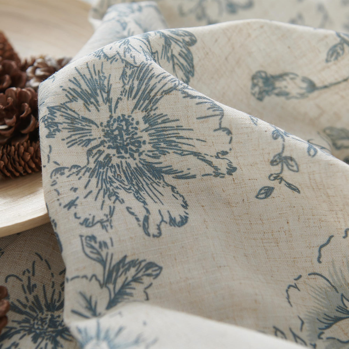 jinchan floral linen tier curtains machine washable and tumble dry