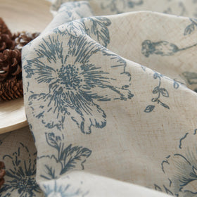 jinchan floral linen tier curtains machine washable and tumble dry