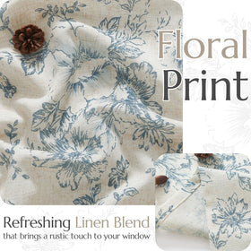 jinchan floral linen tier curtains kitchen window setup adds charm