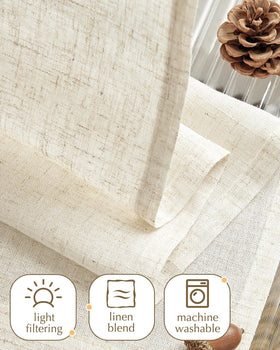 Jinchan versatile 24-inch curtains fit glass doors and half-windows with easy pairing.