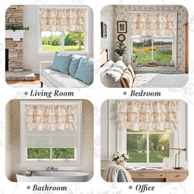 Jinchan kitchen window decor complements modern and rustic styles.