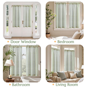 jinchan light-filtering curtains sage green soften sunlight while preserving privacy