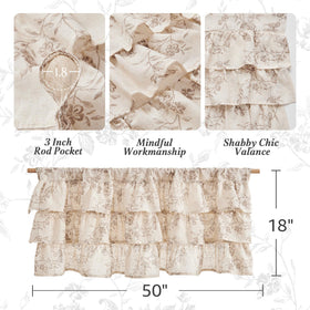 Jinchan living room window valance enhances a cottage-inspired setup.