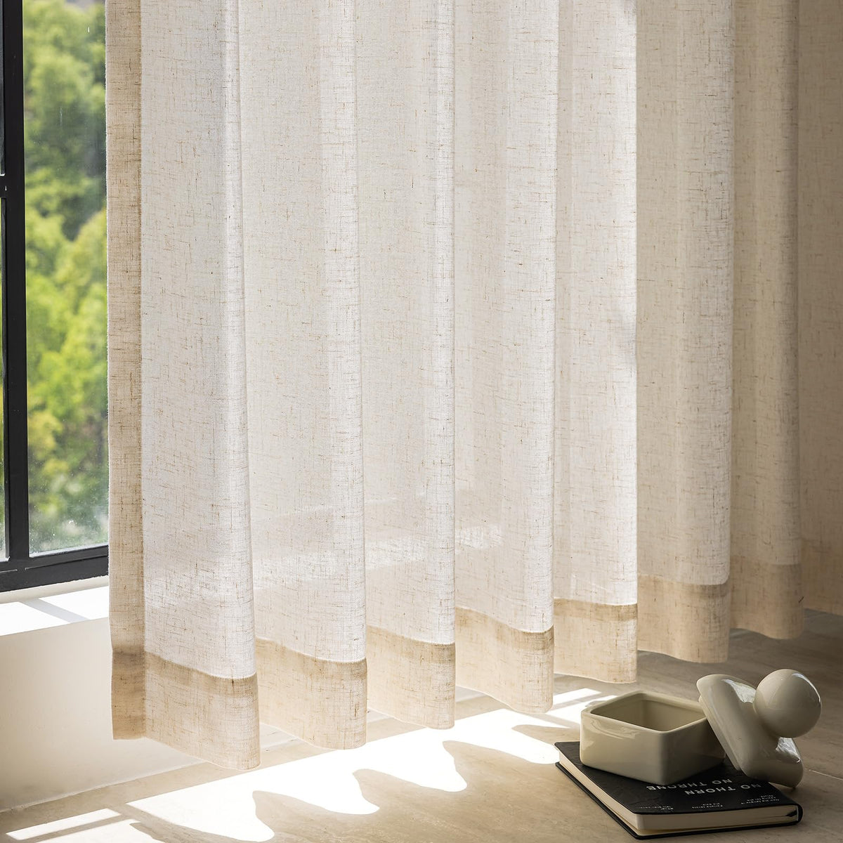 Jinchan machine-washable curtain remains easy to care for
