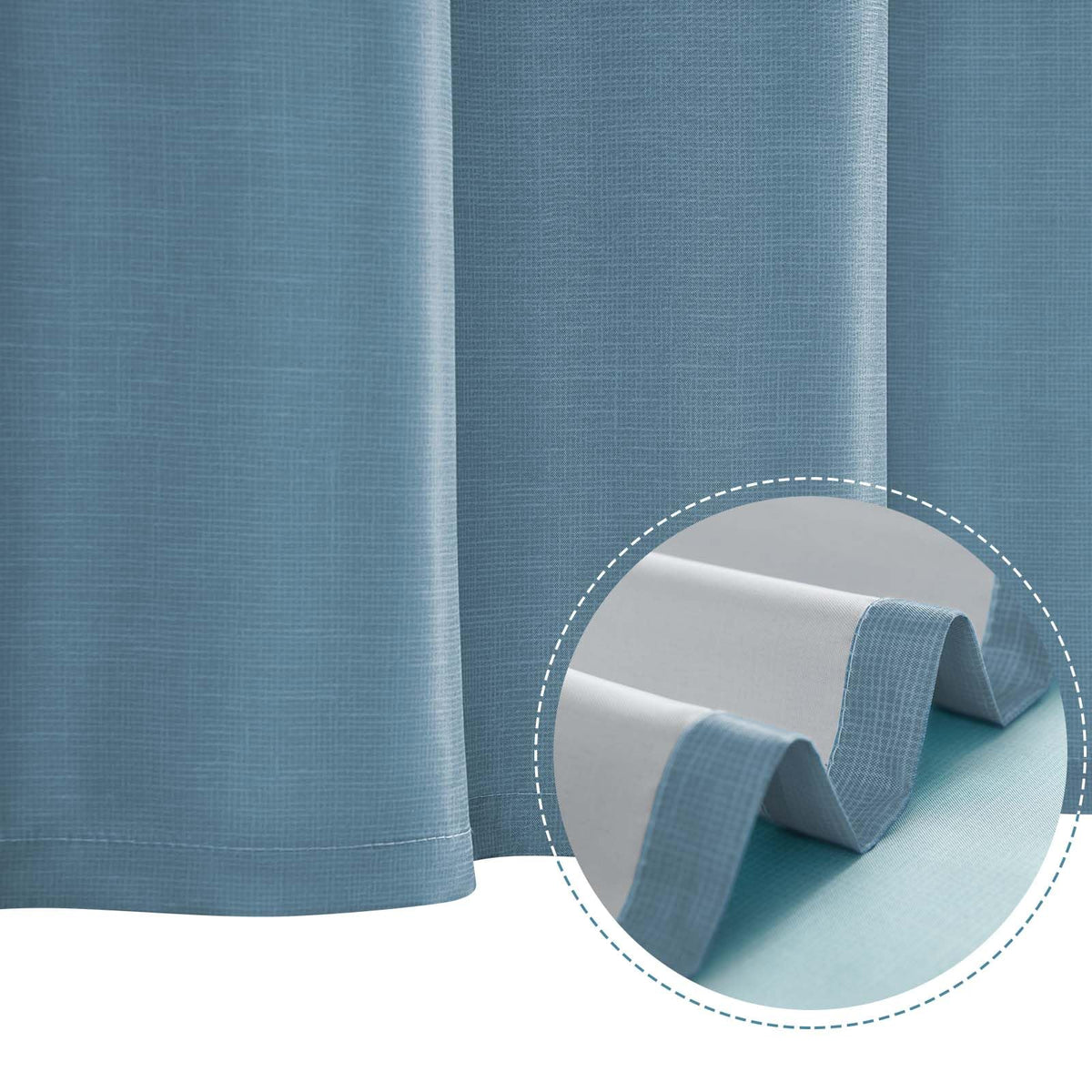 Jinchan machine washable curtain stays fresh with cold-water wash.