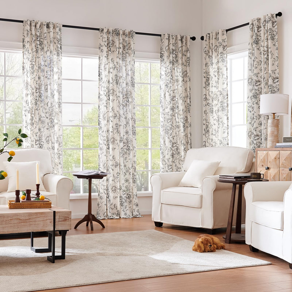 Jinchan peony pattern drapes close-up highlights delicate design