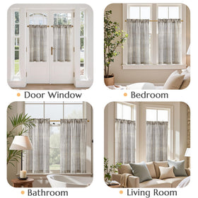 Jinchan rod-pocket curtains offer quick hanging and versatile styling