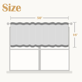 Jinchan shabby chic valance with pleated seams adds elegant texture to a window