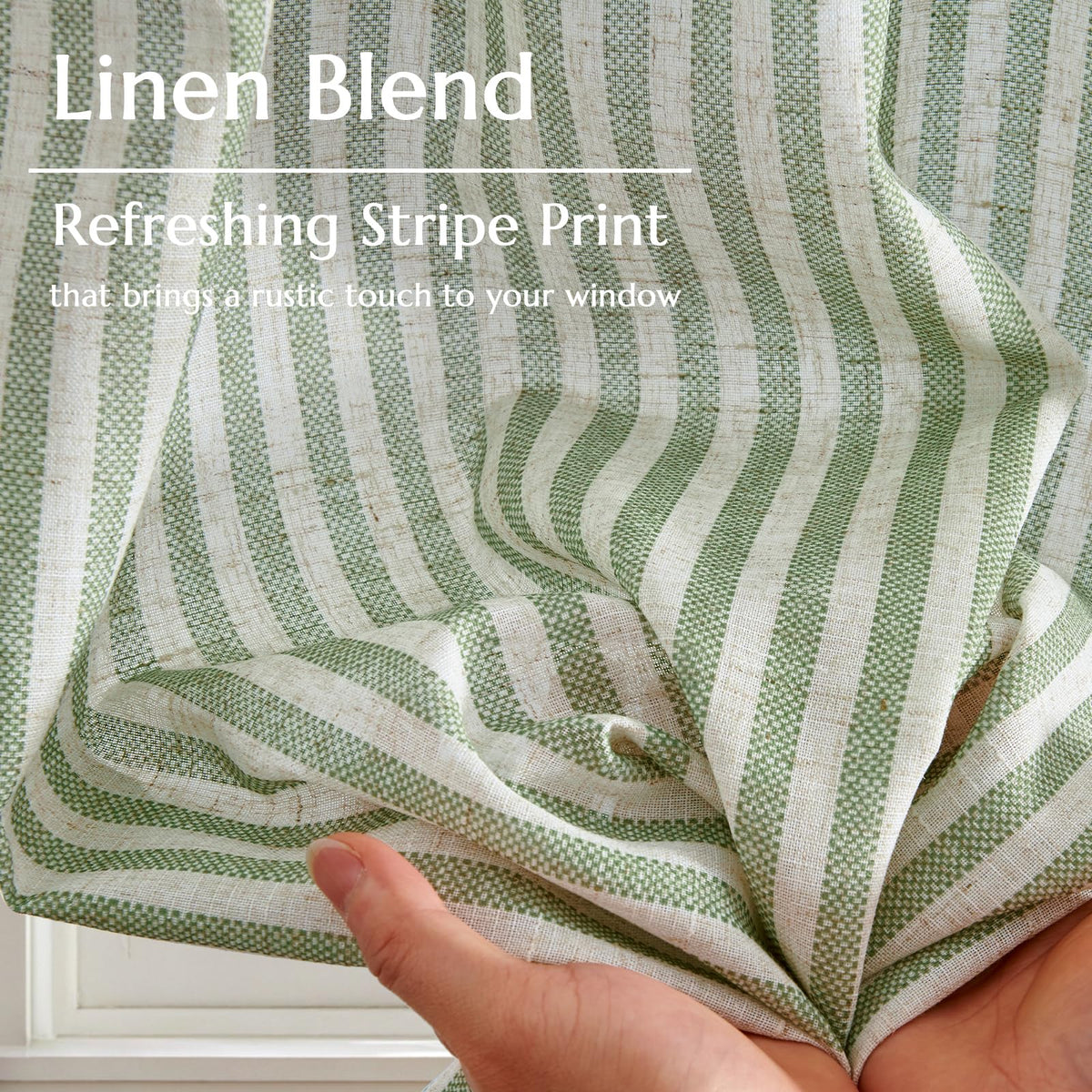 jinchan small-window tier curtain sage-green ideal for privacy with natural daylight