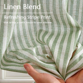 jinchan striped linen curtains with cottagecore style for warm homes