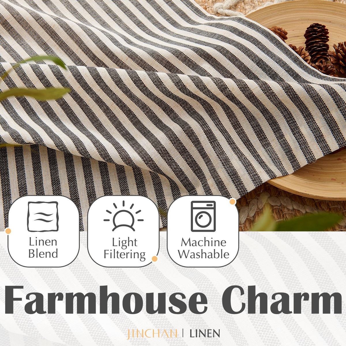 Jinchan versatile design pairs well with farmhouse, cottagecore, or modern interiors