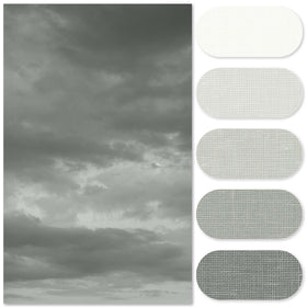 Jinchan waterproof polyester curtain protects walls from splashes while maintaining a fresh look.