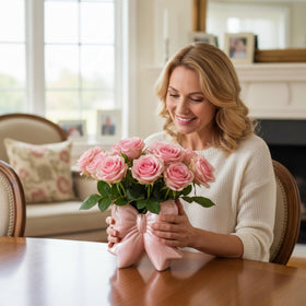 Jingmore vase on a shelf or mantel adding tasteful decor