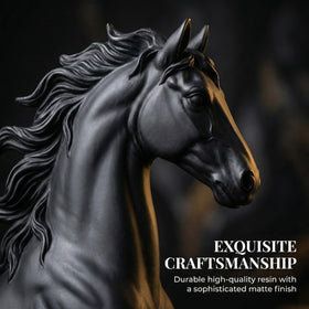 JINGTIANCD horse figurine symbolizes positive energy for a balanced workspace.