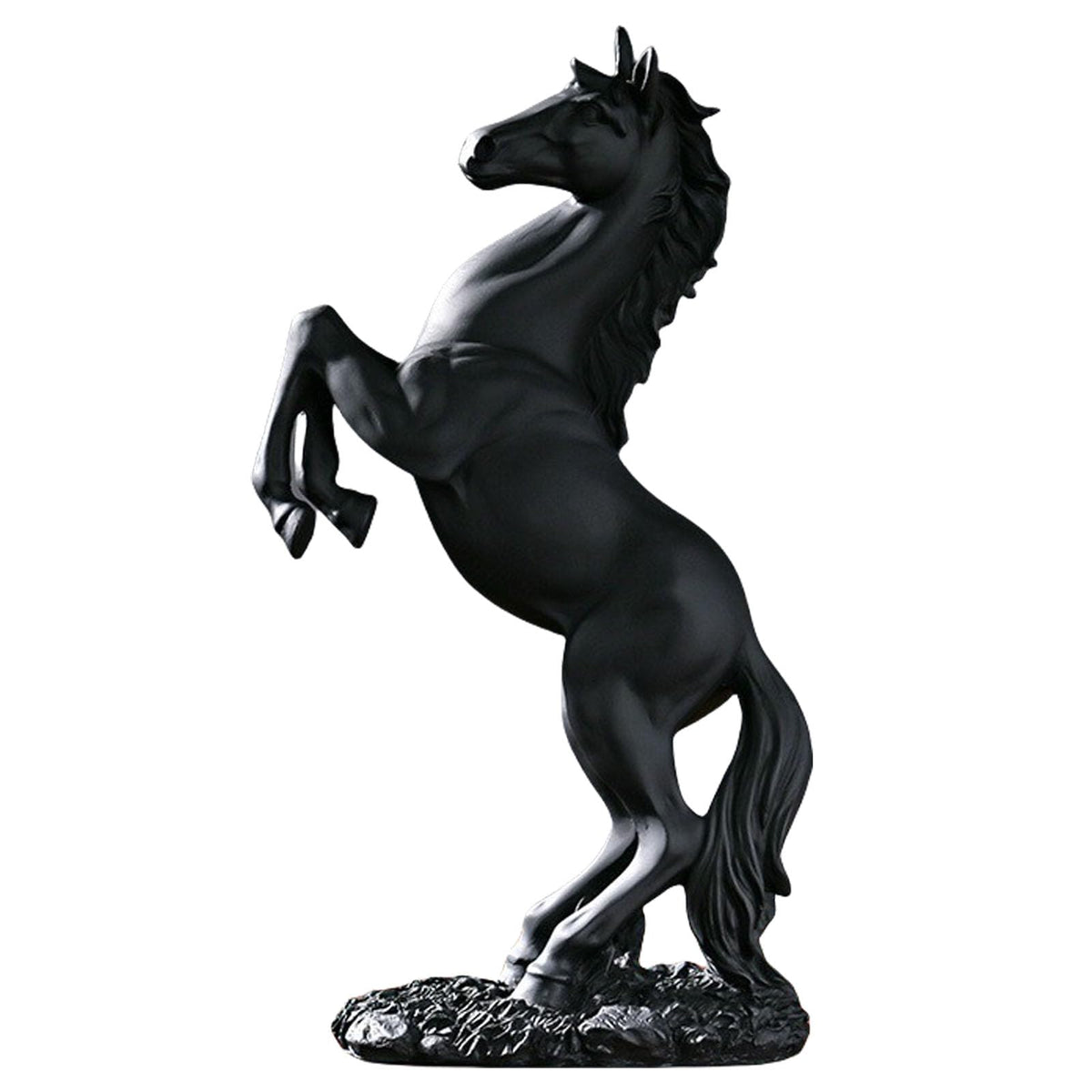 JINGTIANCD standing horse resin statue on desk adds refined focal point.