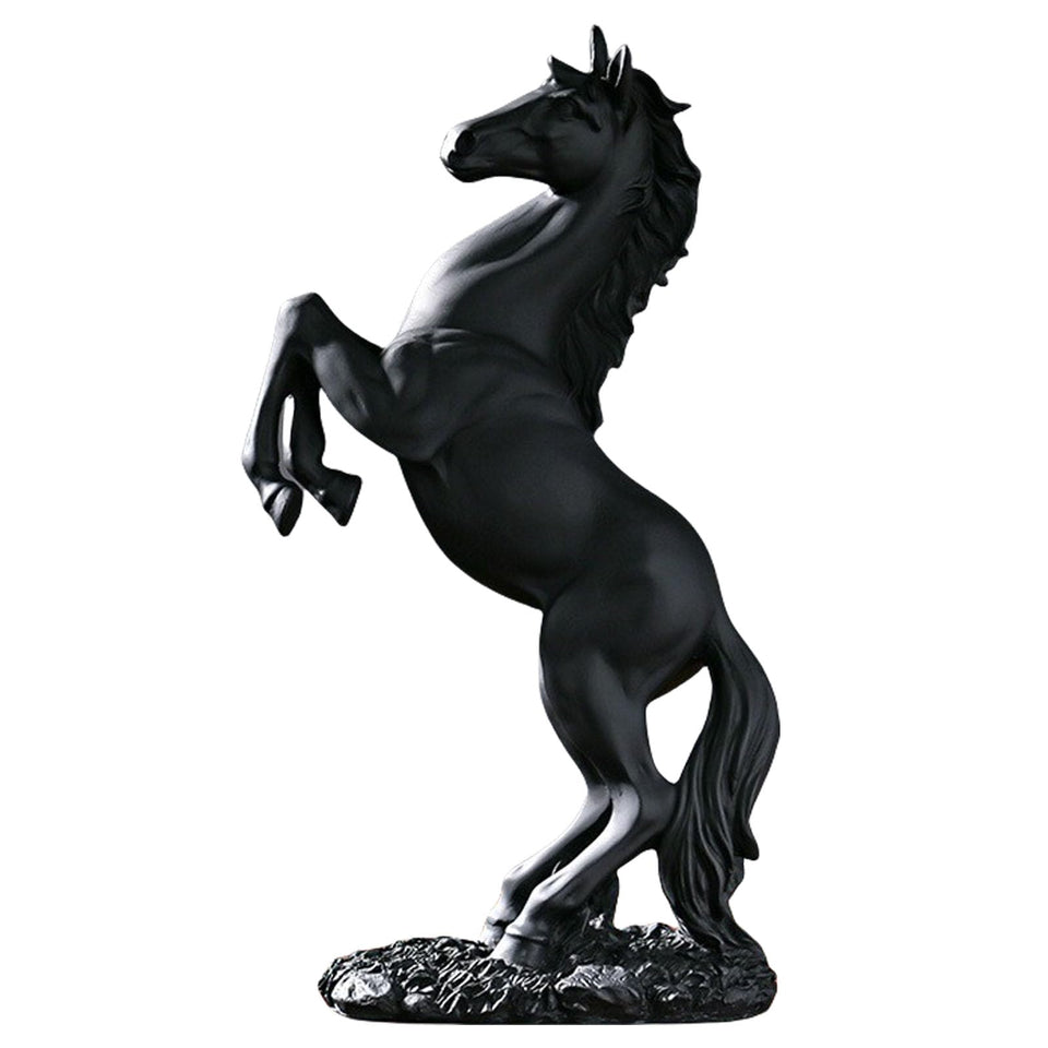 JINGTIANCD standing horse resin statue on desk adds refined focal point.