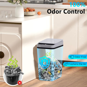 jinligogo battery-powered auto trash can: battery powered convenience for hands-free use