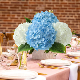 JINWOE blue hydrangea wedding decor, natural-looking and maintenance-free